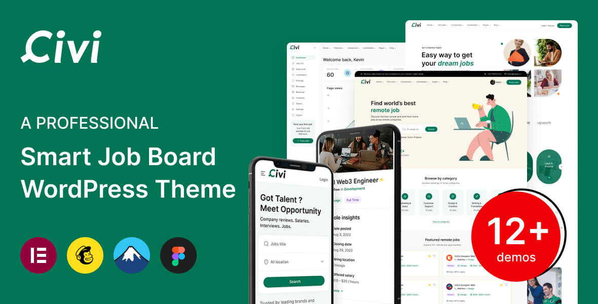 Civi – Job Board WordPress Theme